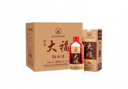 53度百年大福老酒王白酒500mlx6瓶整箱价格